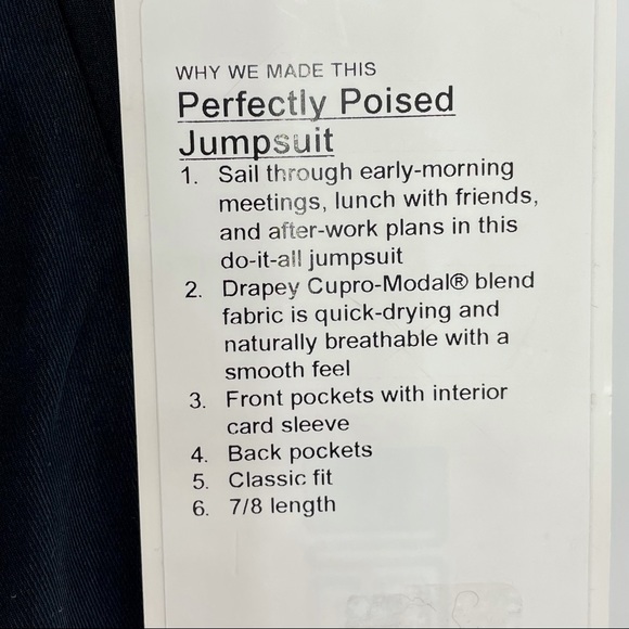 🍋 NWT Lululemon Perfectly Poised Jumpsuit
Black 8 - Picture 3 of 15